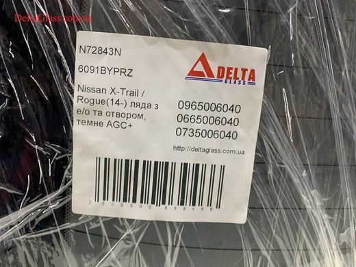 Nissan X-Trail / Rogue(14-) ляда з е/о та отвором, темне AGC+