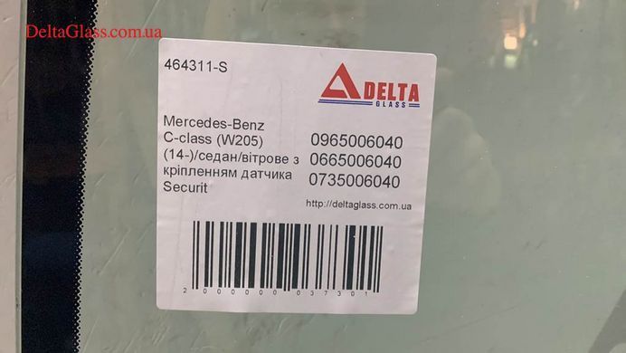 Mercedes-Benz C-class (W205) (14-)/седан/вітрове з кріпленням датчика