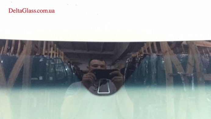 Fiat Doblo Лобовое стекло с местом под зеркало, синя полоса (00-10) 1 459*819