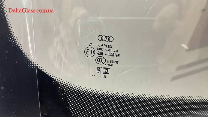 AUDI A6 C8 2018- Лобове скло з датчиком+камера+атіблік,VIN, Carlex
