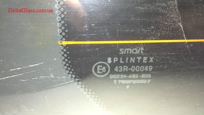 Smart Fortwo (-07 ) тильне заднє скло Splintex