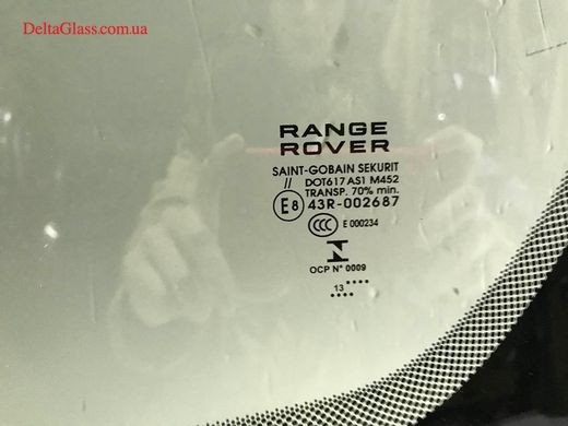 Range Rover Evogue 3D (1*) Лобовое с крепнением датч., акустичне, е/о pilkington