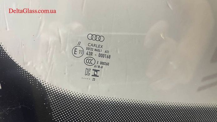 AUDI A6 C8 2018- Лобове скло з датчиком+камера+атіблік,VIN, Carlex