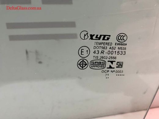 Subaru OUTBACK (2015-) переднє ліве опускне скло XINYI
